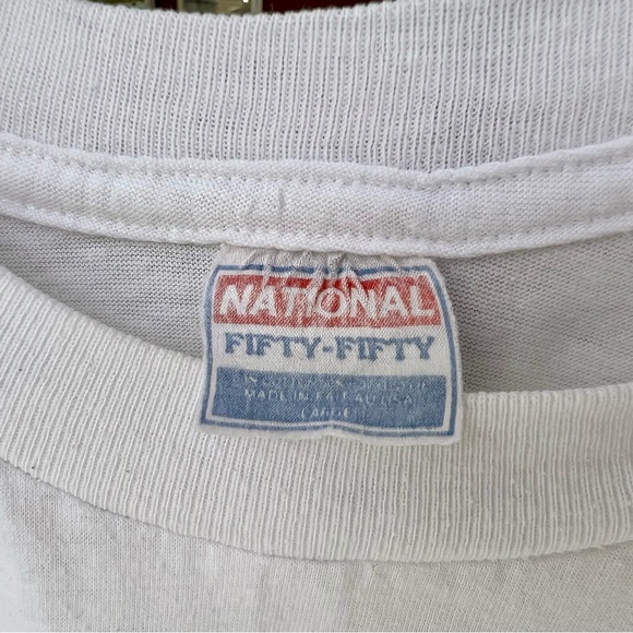 Vintage 1978 single stitch Fifty Fifty t-shirt hand-painted with Van Halen logo - Picture 5 of 5